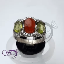 انگشتر سه نگینه