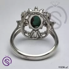 انگشتر نقره فیروزه نیشابور زنانه کد 11236