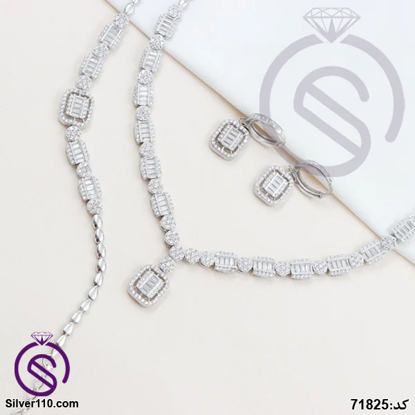 سرویس نقره زنانه مستطیل کد 71825 سرویس نقره زنانه مستطیل کد 71825