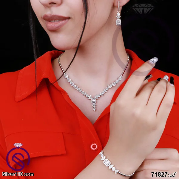 سرویس نقره زنانه مستطیل کد 71827