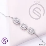 دستبند نقره زنانه کد 11314 دستبند نقره زنانه کد 11314