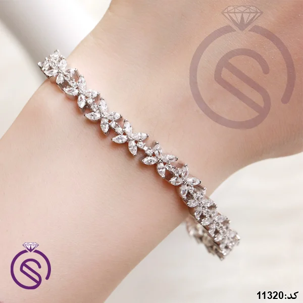 دستبند نقره زنانه کد 11320
