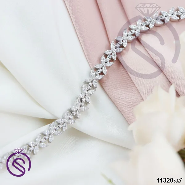 دستبند نقره زنانه کد 11320