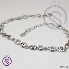 دستبند نقره زنانه مدل بینهایت