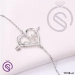 دستبند نقره زنانه مدل ضربان دستبند نقره زنانه مدل ضربان