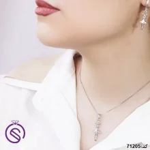 نیم ست نقره زنانه مدل باله