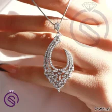 نیم ست نقره زنانه کد 71211