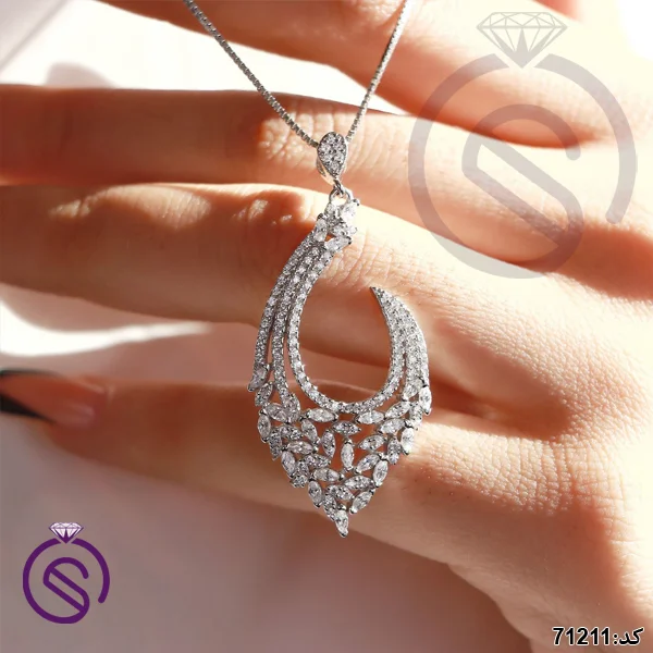 نیم ست نقره زنانه کد 71211