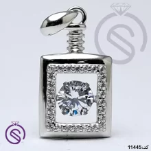 گردنبند نقره زنانه مدل ادکلن کد 11445