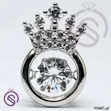 گردنبند نقره زنانه مدل تاج کد 11447