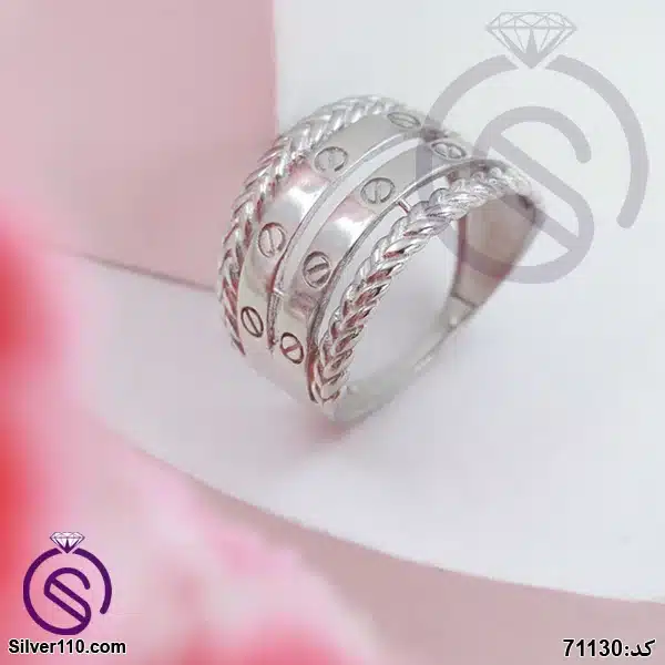 انگشتر نقره زنانه کد 71130