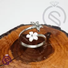 انگشتر نقره زنانه صدف مدل ستاره دریایی