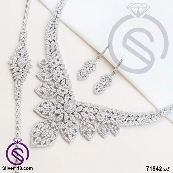 سرویس نقره زنانه مجلسی مدل جناقی کد 71842 سرویس نقره زنانه مجلسی مدل جناقی کد 71842