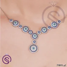 سرویس نقره زنانه مدل چشم زخم کد 71811