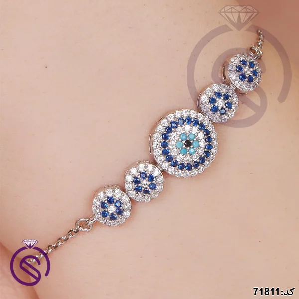سرویس نقره زنانه مدل چشم زخم کد 71811