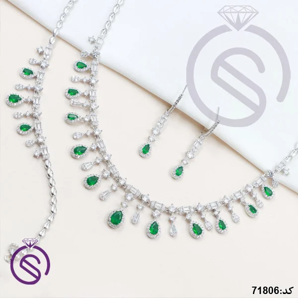 سرویس نقره زنانه نگین کریستال کد 71806