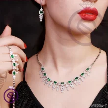 سرویس نقره زنانه نگین کریستال کد 71807