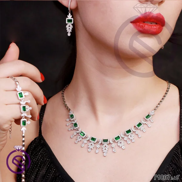 سرویس نقره زنانه نگین کریستال کد 71807