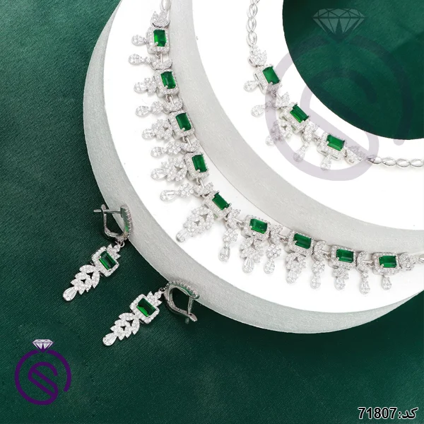 سرویس نقره زنانه نگین کریستال کد 71807