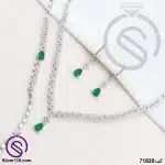 سرويس نقره زنانه کريستال سبز کد 71829 سرويس نقره زنانه کريستال سبز کد 71829
