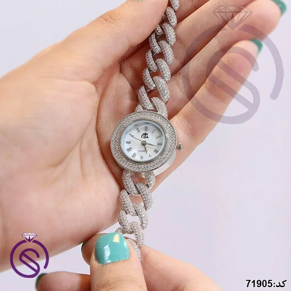 ساعت نقره زنانه مدل کارتیه کد 71905