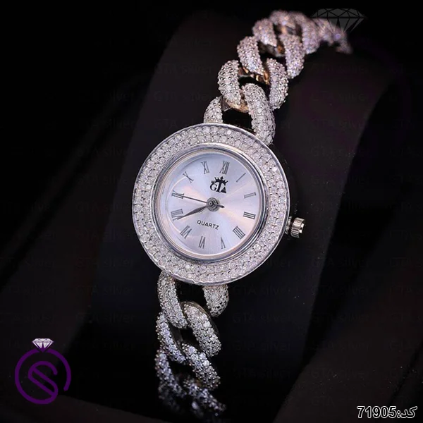 ساعت نقره زنانه مدل کارتیه کد 71905