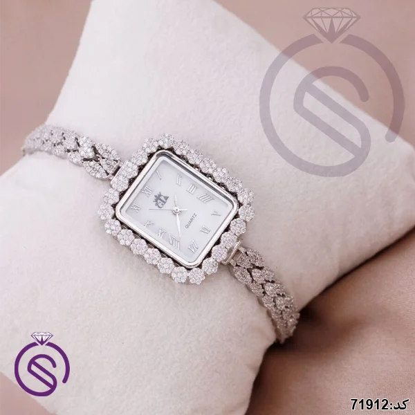 ساعت نقره زنانه کد 71912