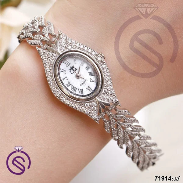ساعت نقره زنانه کد 71914