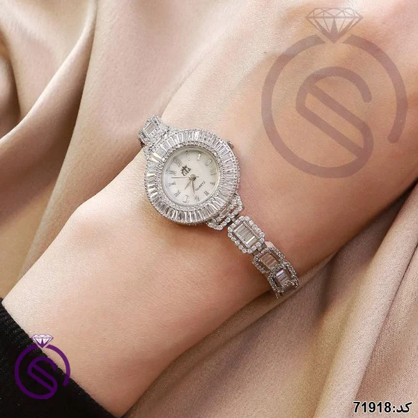 ساعت نقره زنانه کد 71918