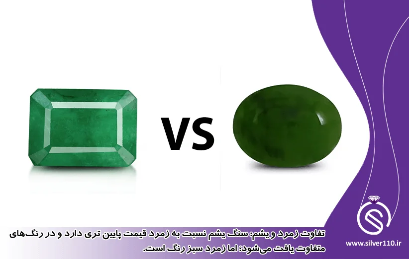 تفاوت سنگ زمرد و یشم تفاوت سنگ زمرد و یشم