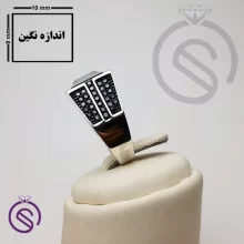 انگشتر نقره حدید مردانه مدل داراب
