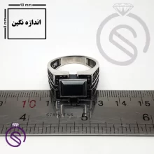 انگشتر نقره حدید مردانه مدل داراب
