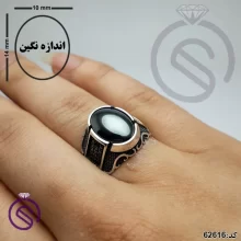 انگشتر نقره حدید مردانه مدل شهیاد