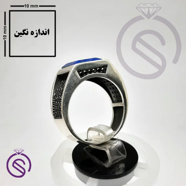 انگشتر لاجورد مدل تارخ