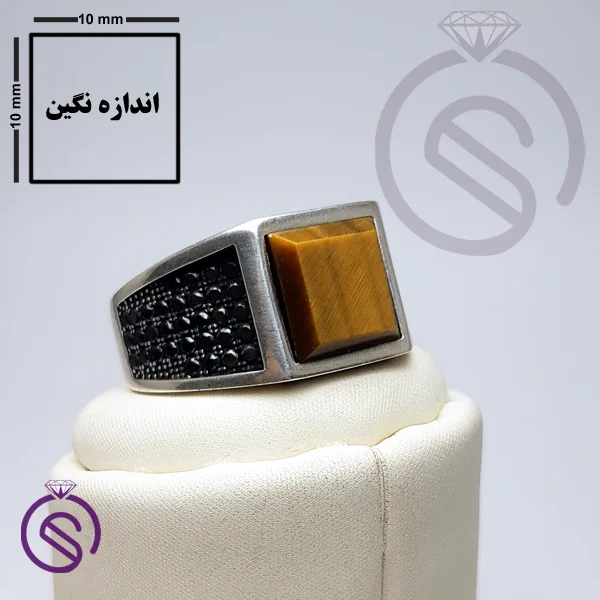 انگشتر چشم ببر مدل تارخ